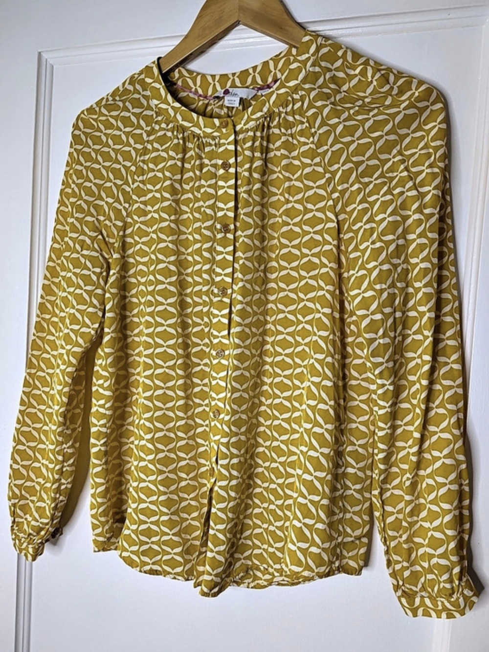 Boden Naomi Blouse, Size 4, Tuscan Sun Ribbons